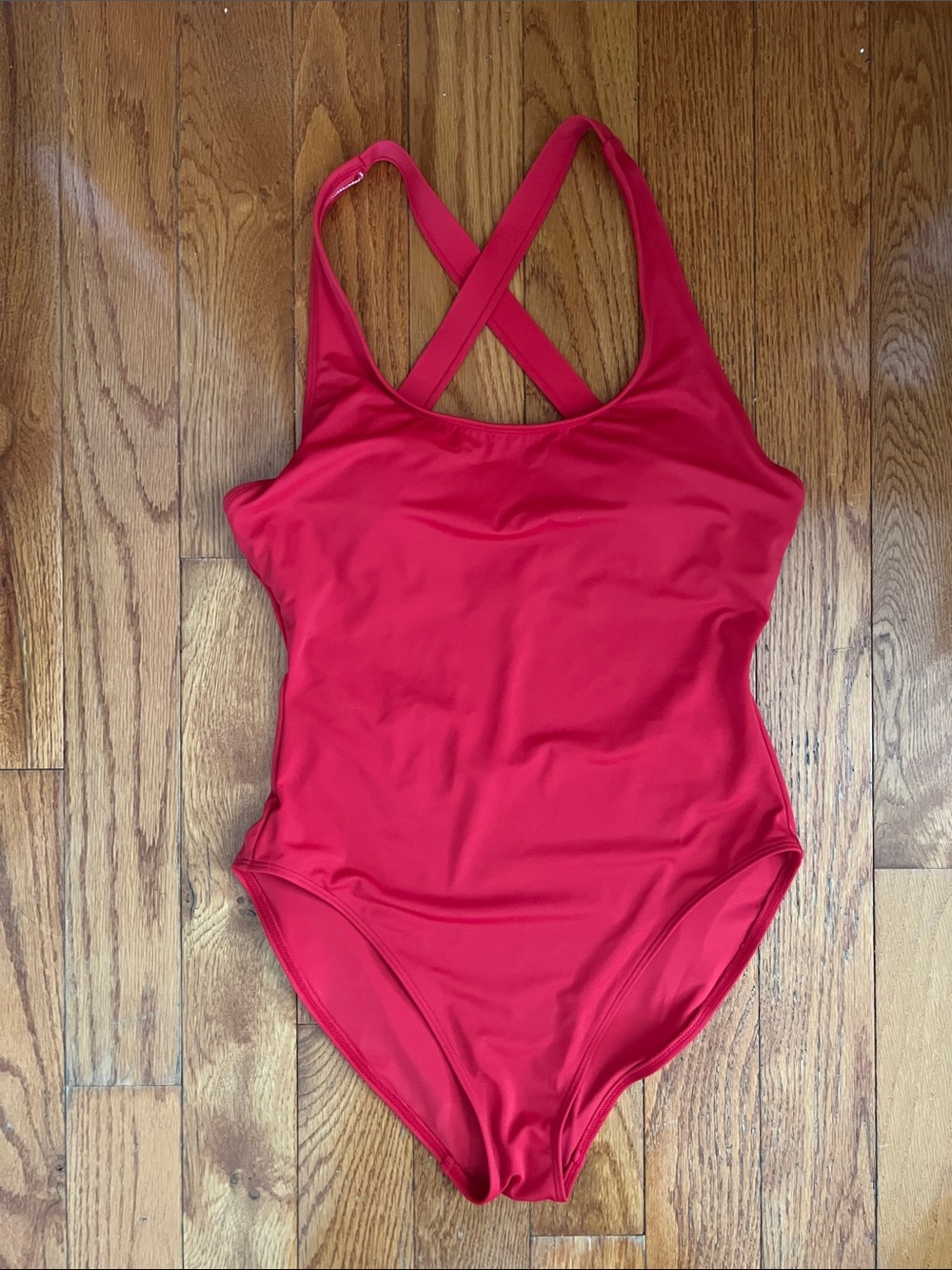 NWT Andie one piece cherry red Tulum swimsuit size L